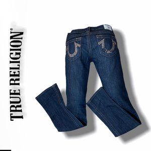 True Religion Straight Crystal Embellished Jeans 26